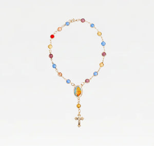 The Multicolor Rosary Anklet