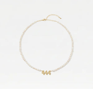 The Pearl Angel Number Necklace