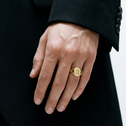 The Signature Old English Signet Ring