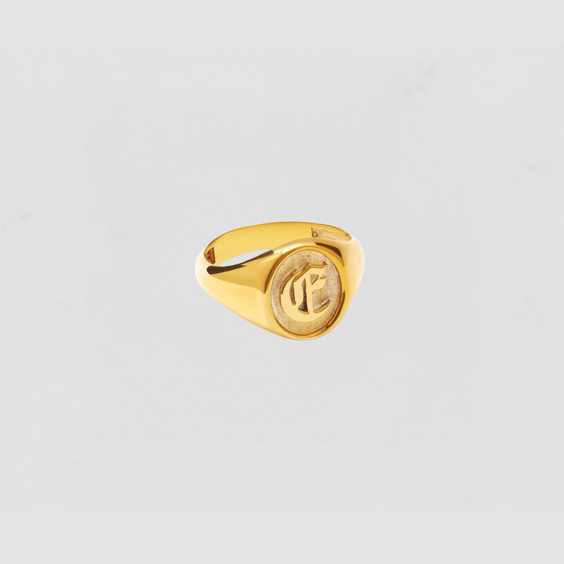 The Old English Oval Signet Ring