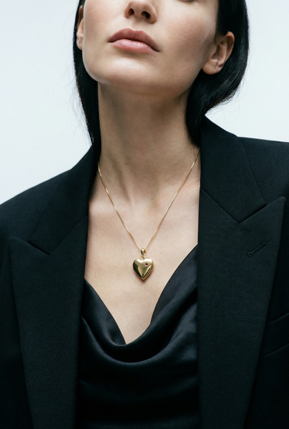 The Gem Heart Photo Locket