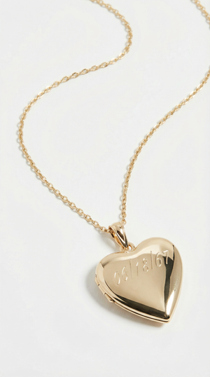 The Engraved Puff Heart Locket