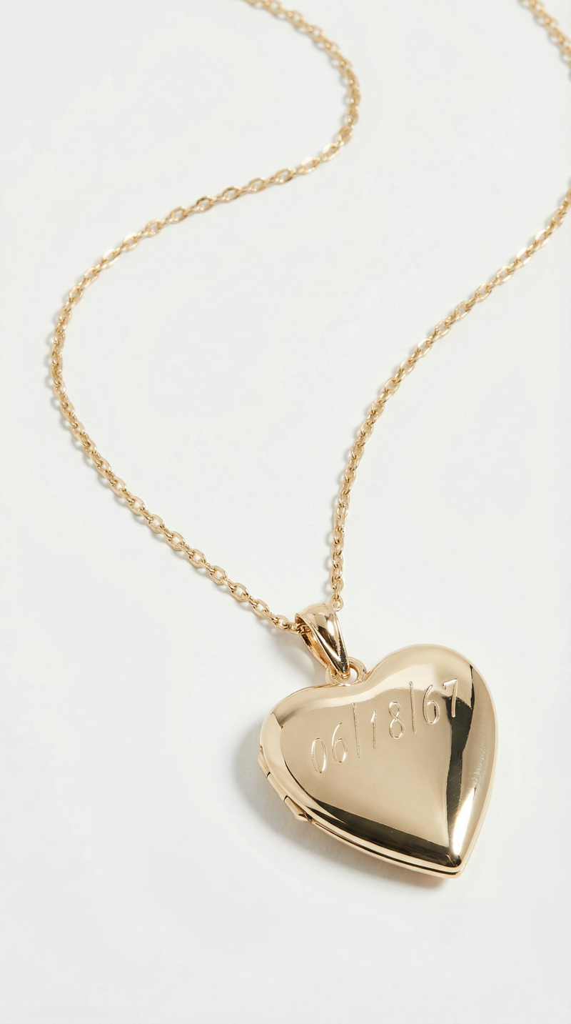 The Engraved Puff Heart Locket