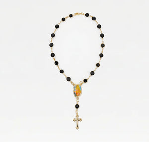The Onyx Rosary Anklet