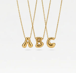 THE ORNATE BUBBLE LETTER NECKLACE