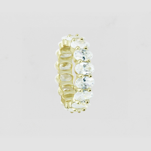 The Oval Cut Eternity Band