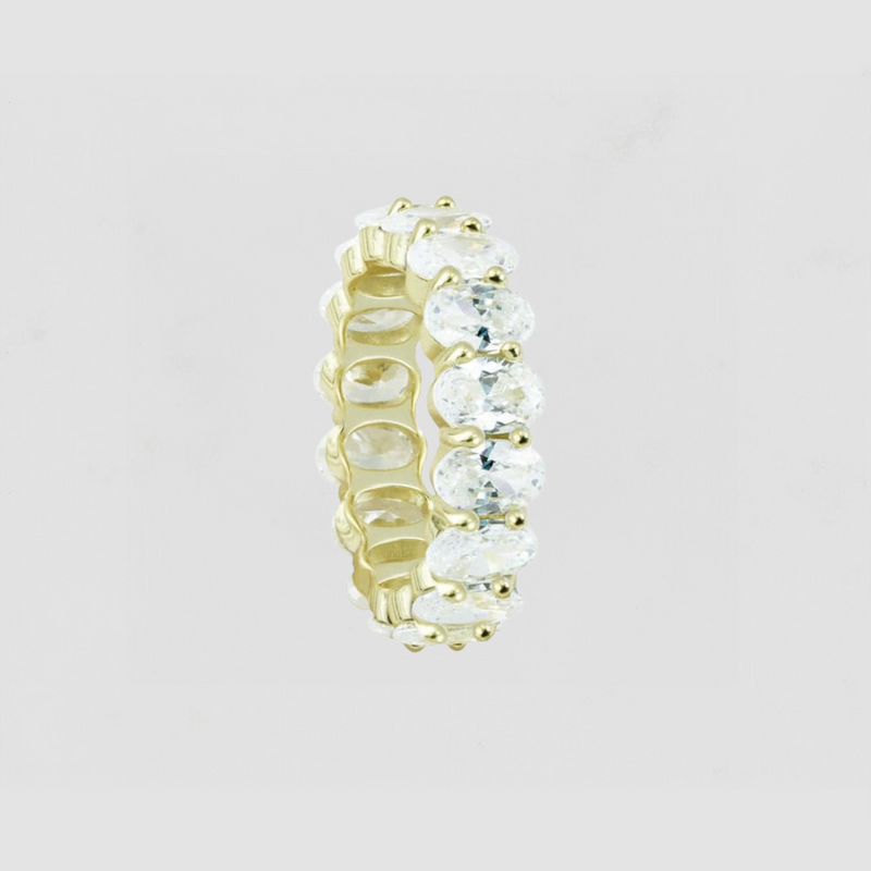 The Oval Cut Eternity Band