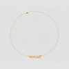 The Bubble Letter Pearl Nameplate Necklace