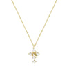 THE PEARL STONE CROSS NECKLACE