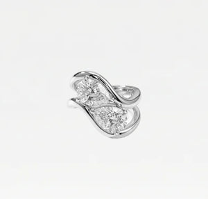 The Pear Stone Ring (Set of 2)