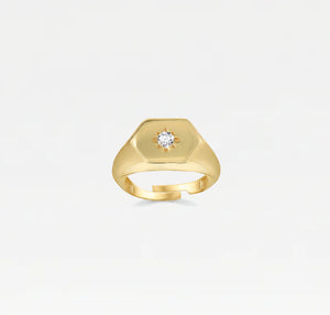 The Star Stone Pinky Signet Ring