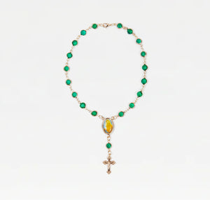 The Emerald Rosary Anklet