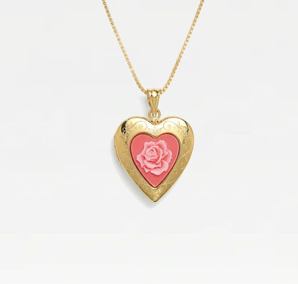 The Pink Rose Photo Locket