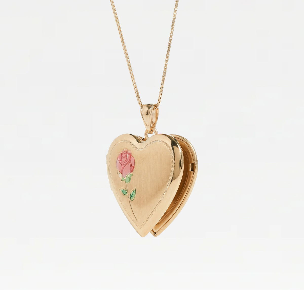 The Single Rose Photo Locket Necklace – The M Jewelers