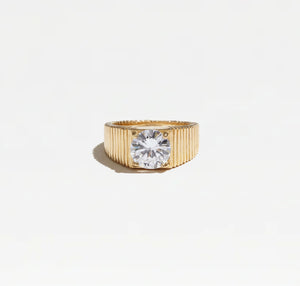 The Rouge Cz Signet Ring