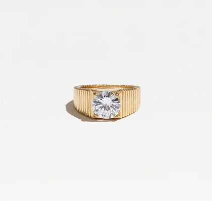 The Rouge Cz Signet Ring