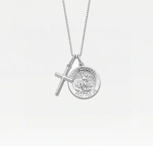 The Saint Michael Cross Necklace