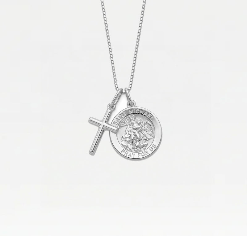 The Saint Michael Cross Necklace