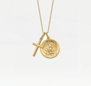 The Saint Michael Cross Necklace