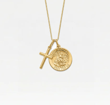 The Saint Michael Cross Necklace