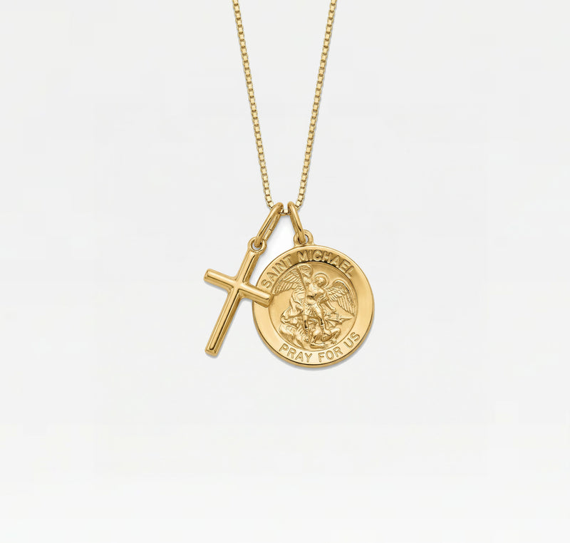The Saint Michael Cross Necklace