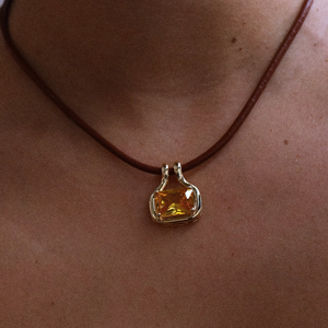 THE NAIA CITRINE PENDANT NECKLACE