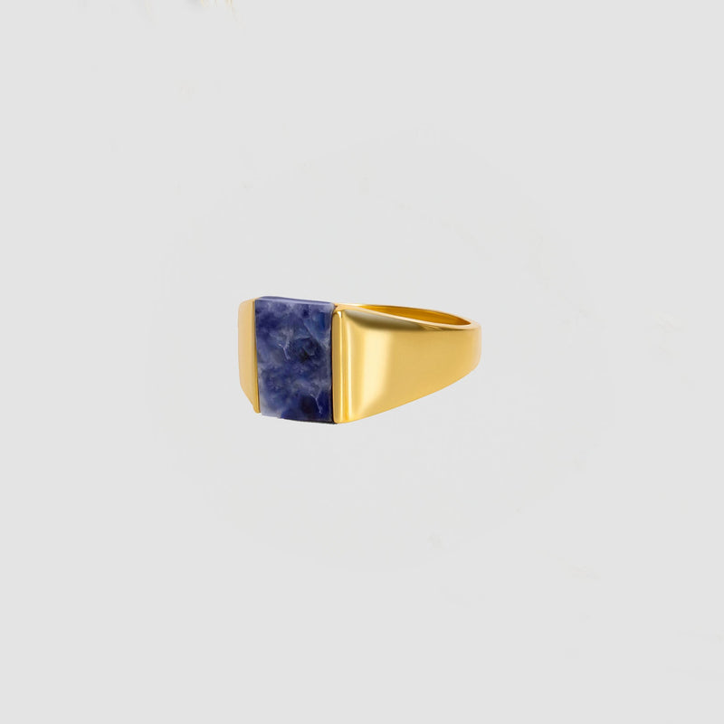 Sodalite Signet Ring