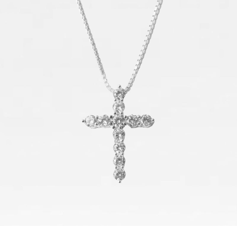 The Bella Pavé Cross Pendant