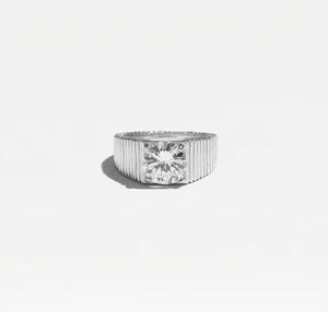 The Rouge Cz Signet Ring