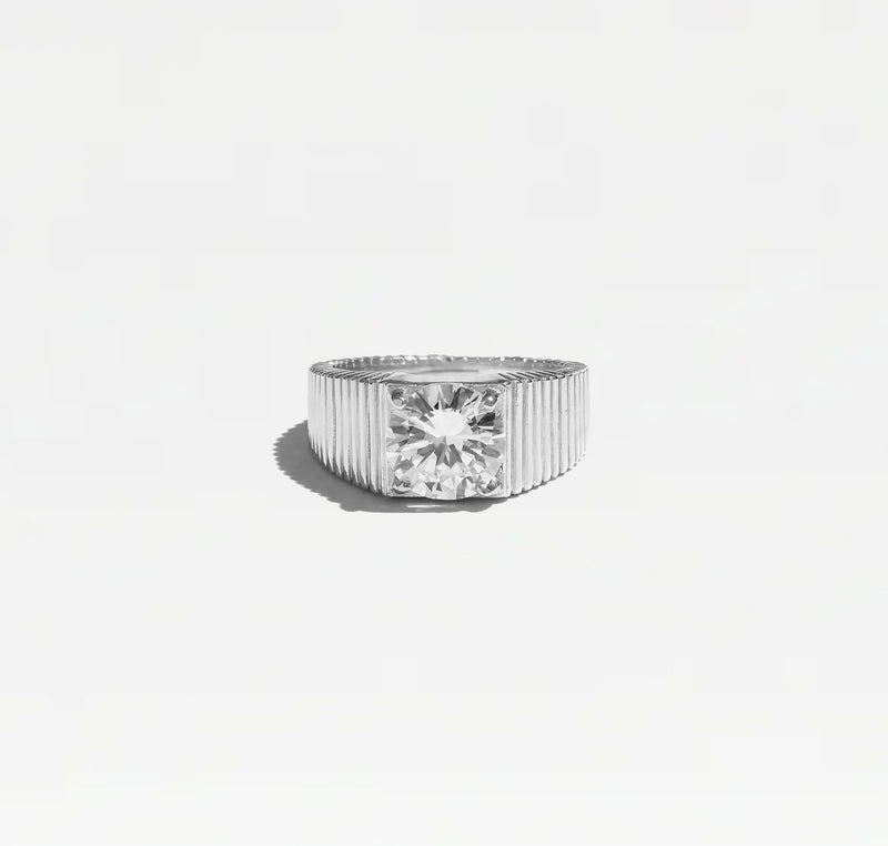 The Rouge Cz Signet Ring
