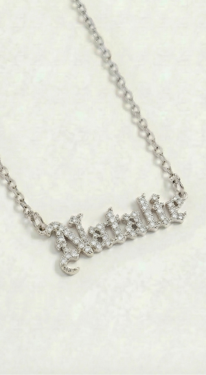 The Gothic Nameplate Necklace