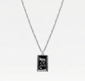 The Enamel Initial Pendant