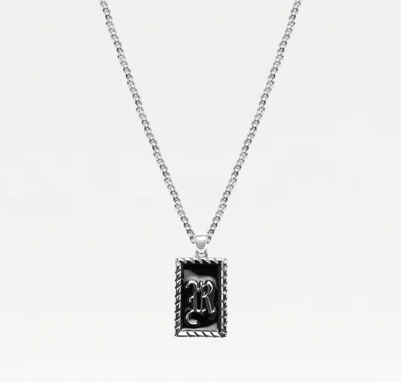 The Enamel Initial Pendant