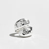 THE SILVER HAMMERED WRAP RING