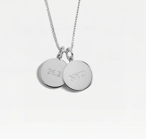 The Engraved Marathon Charm Necklace