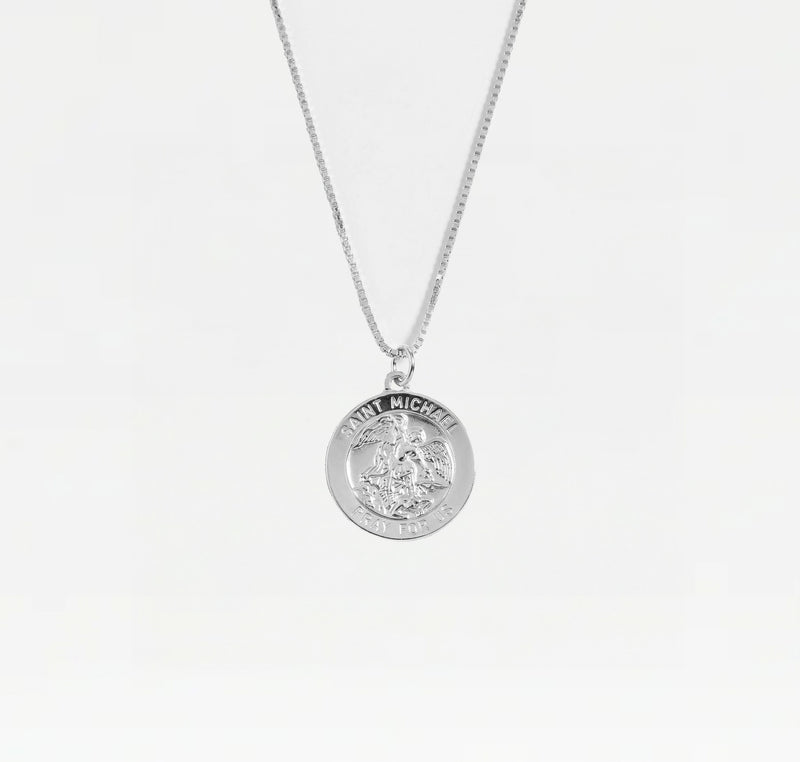 The Saint Michael Single Medal Necklace