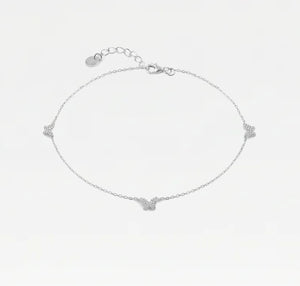 The Pavé Butterfly Anklet