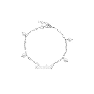 THE PEARL REDA NAME BRACELET