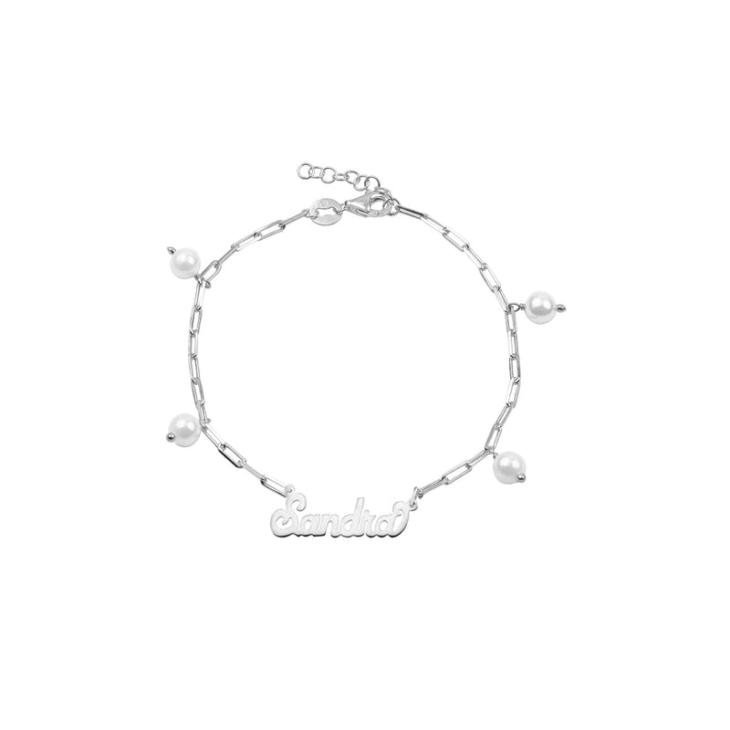 THE PEARL REDA NAME BRACELET