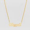 The Single Heart Cut Nameplate Necklace