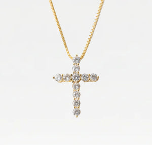 The Bella Pavé Cross Pendant