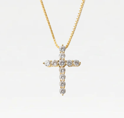 The Bella Pavé Cross Pendant