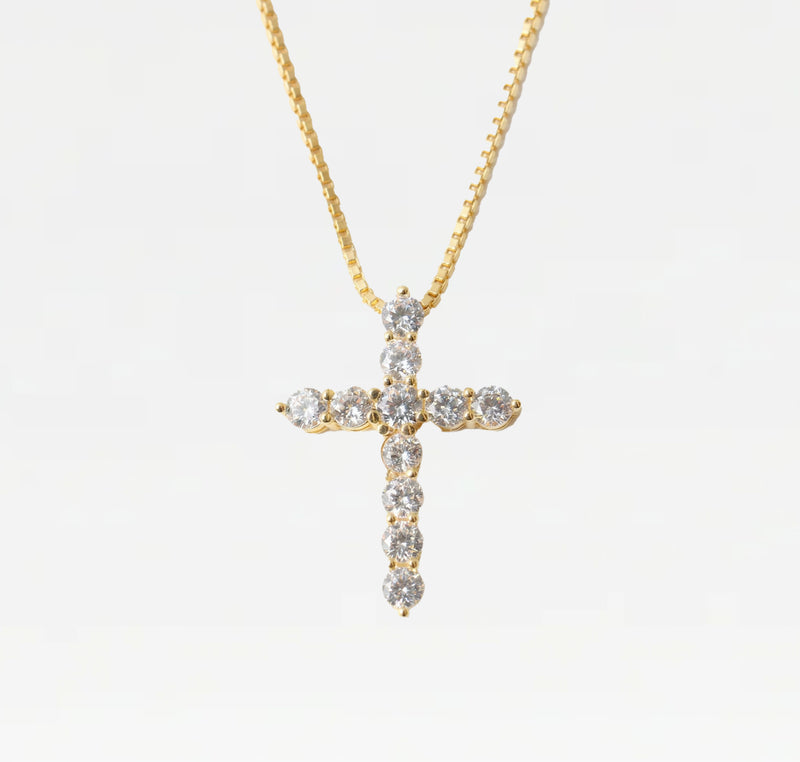 The Bella Pavé Cross Pendant