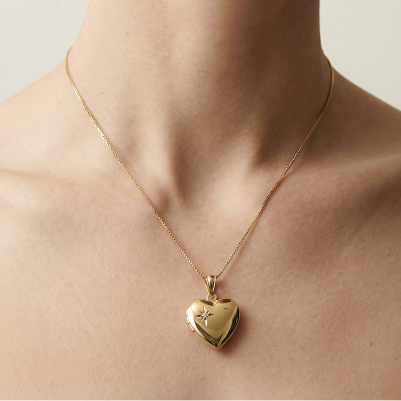 The Gem Heart Photo Locket