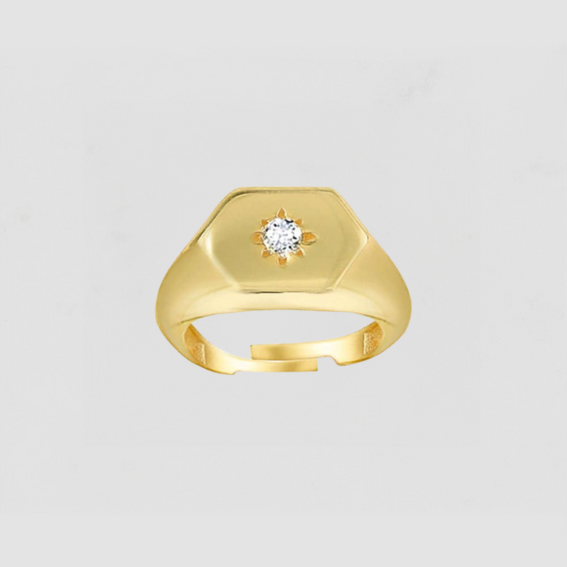 The Star Stone Pinky Signet Ring