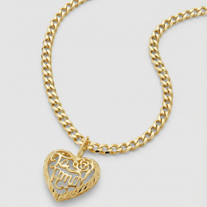 The Te Amo Heart Pendant Necklace