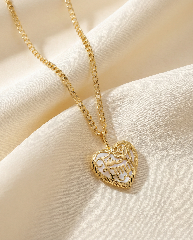 The Te Amo Heart Pendant Necklace