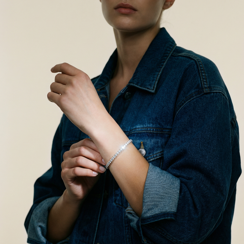 The Pavé Tennis Bracelet