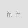 THE GOTHIC INITIAL EARRINGS (LOWERCASE) - The M Jewelers