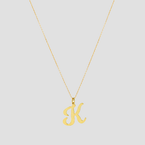 THE SIGNATURE SCRIPT PENDANT NECKLACE - The M Jewelers